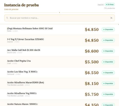 Vista responsive del kiosco público en tablet.